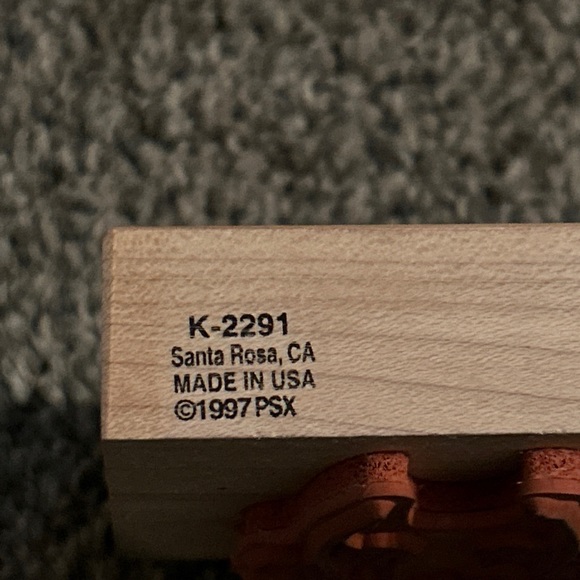 PSX 4 Stages of a Rose Bud to Full Bloom Wood Mounted Rubber Stamp K-2291 - Picture 7 of 7